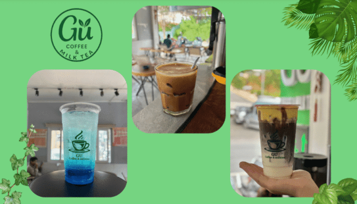 Một vài món ở Gu Coffee